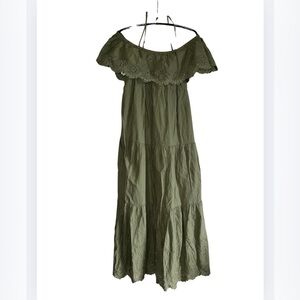 Old Navy Olive Green Maxi Dress